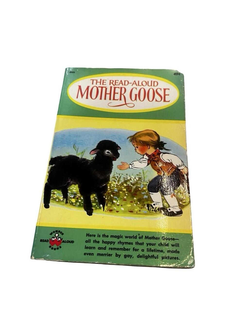 Vintage The Read-Aloud Mother Goose Illustrated Wonder Books Writing 1957 Kids